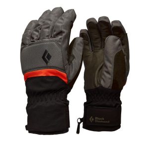 Rękawice narciarskie ocieplane Black Diamond Mission Gloves. Czarne rękawiczki Black Diamond, bez wzorów. Za 239,99 zł.