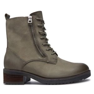Botki Caprice. Czarne botki Caprice, bez wzorów, bez obcasa, na słupku, bez zapięcia. Za 319,99 zł.
