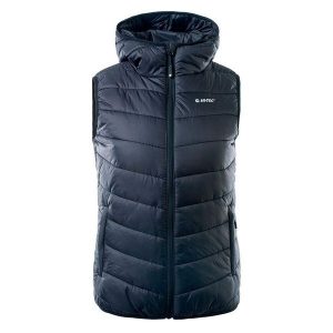 Bezrękawnik Damski Pikowanie Solnis. Czarne kamizelki Hi-tec, l, bez wzorów, bez kołnierzyka, bez ramiączek, bez kaptura. Za 185,99 zł.