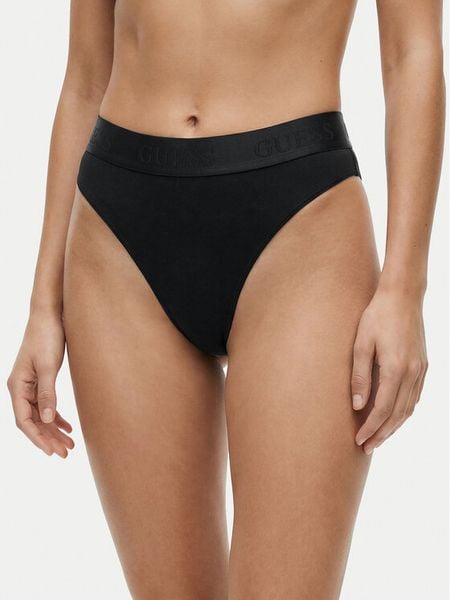 Guess Figi brazylijskie O6GE04 KE831 Czarny. Czarne figi Guess, z aplikacjami, z bawełny. Za 96,99 zł.