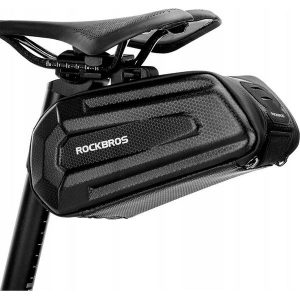 Sakwa rowerowa pod siodełko Rockbros 1,5L pancerna. Czarne torebki klasyczne ROCKBROS, bez wzorów, bez dodatków. Za 99,00 zł.