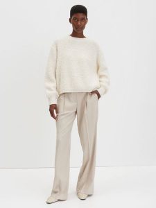 Someday Sweter "Telena" w kolorze kremowym rozmiar: 38. Brązowe swetry oversize someday., bez wzorów, bez ramiączek. Za 217,99 zł.