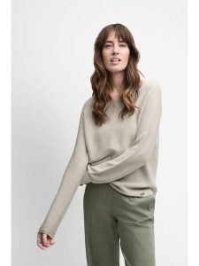 Cinque Sweter ''Ciella'' w kolorze beżowym rozmiar: S. Brązowe swetry oversize Cinque, s, bez wzorów, ze splotem, bez ramiączek. Za 149,95 zł.