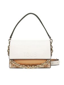 TOUS Torebka Kaos Icon 2002287601 Écru. Torebki klasyczne Tous, bez wzorów, ze skóry, bez dodatków. Za 599,99 zł.