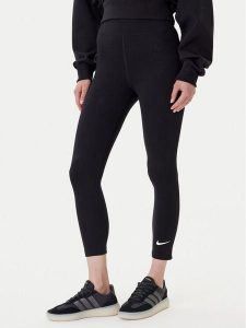 Nike Legginsy DV7789 Czarny Regular Fit. Czarne legginsy Nike, bez wzorów, z bawełny. Za 169,99 zł.
