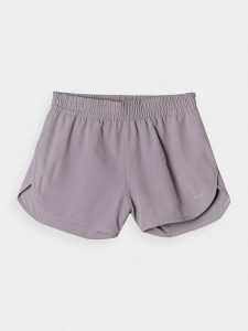 4F Spodenki plażowe damskie - szare L. Szare szorty 4f, bez wzorów, z elastanu, wakacyjne. W wyprzedaży za 59,99 zł.
