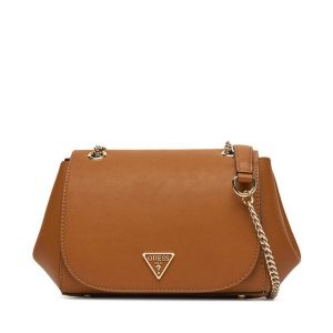 Torebka Guess. Brązowe torebki klasyczne Guess, z aplikacjami, bez dodatków. Za 399,99 zł.