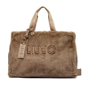 Torebka Liu Jo. Brązowe shopper bag Liu Jo, bez wzorów, bez dodatków. Za 499,99 zł.