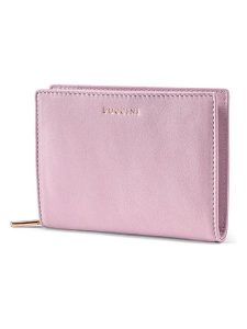 Puccini Skórzany portfel "Zen" w kolorze jasnoróżowym - 13 x 10 x 2 cm rozmiar: onesize. Różowe portfele Puccini, bez wzorów, z materiału. Za 213,69 zł.