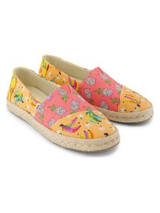TOMS Espadryle w kolorze pomarańczowo-różowym rozmiar: 38,5. Pomarańczowe espadryle Toms, bez wzorów, bez obcasa. Za 129,95 zł.