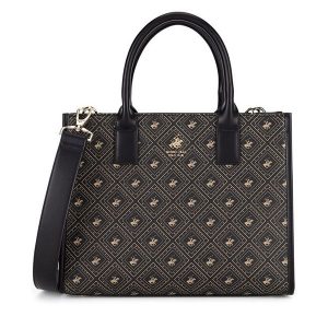 Torebka Beverly Hills Polo Club. Czarne kuferki Beverly Hills Polo Club, bez wzorów, bez dodatków. Za 269,99 zł.