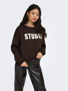 ONLY Bluza w kolorze brązowym rozmiar: XS. Brązowe bluzy ONLY, xs, bez wzorów, bez kaptura. Za 85,45 zł.
