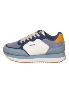 Pepe Jeans FOOTWEAR Sneakersy "High" w kolorze fioletowo-błękitnym rozmiar: 39. Niebieskie trampki Pepe Jeans FOOTWEAR, bez wzorów, z jeansu, bez zapięcia. Za 212,80 zł.