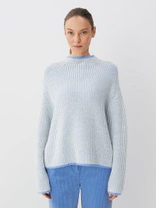 Someday Sweter "Tosia" w kolorze błękitnym rozmiar: 42. Niebieskie swetry oversize someday., bez wzorów, bez ramiączek. Za 202,03 zł.