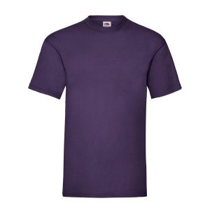 Koszulka Unisex Dla Dorosłych Valueweight. Fioletowe bluzki FRUIT OF THE LOOM, l, bez wzorów, sportowe, bez kołnierzyka, bez ramiączek. Za 35,99 zł.