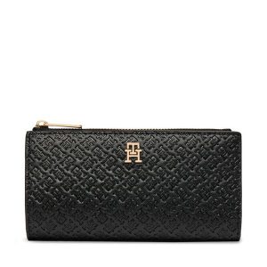 Portfel Tommy Hilfiger. Czarne portfele TOMMY HILFIGER, bez wzorów. Za 289,99 zł.