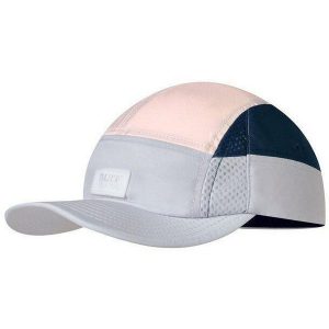 Czapka z daszkiem biegowa unisex Buff 5 Panels Light Grey ochrona UV. Szare czapki Buff, bez wzorów, sportowe. Za 135,10 zł.