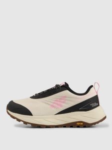 4F Niskie buty trailowe IRONSTEP z membraną damskie - beżowe 40. Brązowe buty trekkingowe 4f, z materiału, bez zapięcia. Za 449,99 zł.