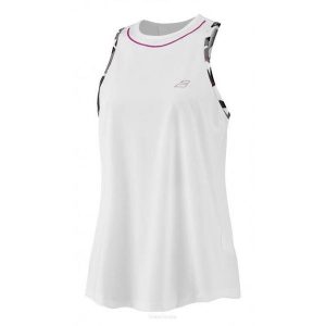 Top Babolat Aero Tank Top. Białe topy BABOLAT, l, bez wzorów, z elastanu, bez kołnierzyka, bez ramiączek. Za 89,99 zł.