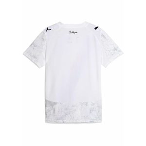 Młodzieżowa koszulka KIDSUPER × MANCHESTER CITY PUMA White Black. Biała bluzki Puma, m, bez wzorów, młodzieżowe, bez kołnierzyka, bez ramiączek. Za 349,00 zł.