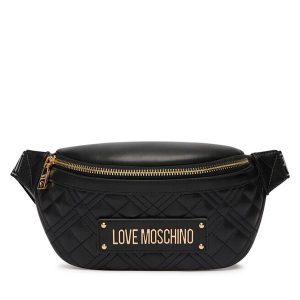 Nerka LOVE MOSCHINO. Czarne nerki i saszetki LOVE MOSCHINO, bez wzorów. Za 679,99 zł.