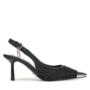 Szpilki Steve Madden. Czarne szpilki Steve Madden, bez wzorów, bez obcasa. Za 349,99 zł.