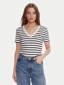 Tommy Hilfiger T-Shirt WW0WW40584 Biały Regular Fit. Białe t-shirty TOMMY HILFIGER, xl, bez wzorów, z bawełny, bez kołnierzyka, bez ramiączek. Za 149,99 zł.
