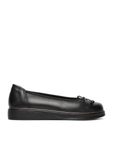 Go Soft Baleriny CEO-RST-9229-01 Czarny. Czarne balerinki Go Soft, bez wzorów, ze skóry, bez obcasa, bez zapięcia. Za 189,99 zł.