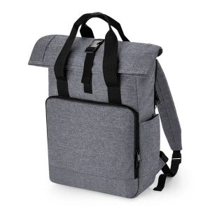 Plecak komputerowy z recyklingu Bag Base. Szare plecaki BAGBASE. Za 128,50 zł.