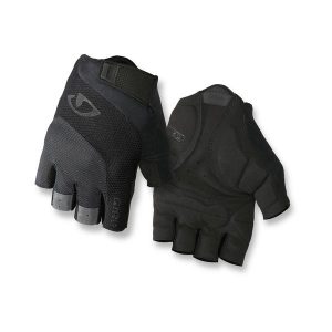 Rękawice rowerowe Giro Bravo Gel. Czarne rękawiczki Giro, bez wzorów. W wyprzedaży za 89,99 zł.