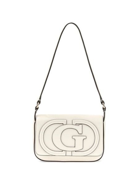 Guess Torebka 183372 Biały. Białe listonoszki Guess, z aplikacjami, bez dodatków. Za 544,99 zł.