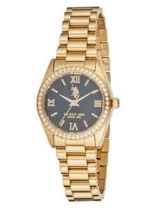 U.S. Polo Assn. Zegarek kwarcowy w kolorze złoto-szarym rozmiar: onesize. Szare, analogowe zegarki U.S. Polo Assn. Za 217,99 zł.