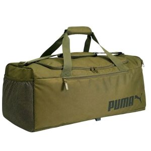 Torba sportowa Puma Fundamentals Sport No.2 L podróżna khaki 70L. Zielone torby podróżne i sportowe Puma, bez wzorów, na ramię, duże. Za 149,99 zł.