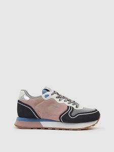 Pepe Jeans FOOTWEAR Sneakersy w kolorze jasnoróżowo-czarnym rozmiar: 38. Czarne trampki Pepe Jeans FOOTWEAR, bez wzorów, z jeansu, bez zapięcia. Za 186,95 zł.