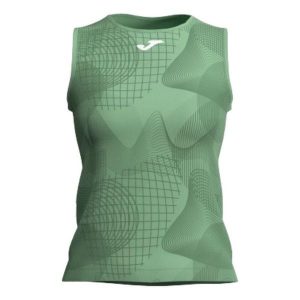 Tank top tenisowy damski Joma Challenge. Zielone topy JOMA, xl, bez wzorów, bez kołnierzyka, bez ramiączek. Za 109,99 zł.