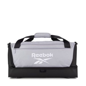Torba sportowa Reebok. Szare torby podróżne i sportowe Reebok, bez wzorów. Za 139,99 zł.