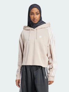Adidas Bluza w kolorze beżowym rozmiar: S. Brązowe bluzy ADIDAS, s, bez wzorów, z kapturem. Za 126,75 zł.