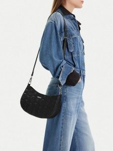 MEXX Torebka CEO-MEXX-L-012-09 Czarny. Czarne torebki klasyczne Mexx, bez wzorów, z materiału, bez dodatków. Za 169,99 zł.