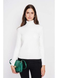 ASSUILI Golf w kolorze białym rozmiar: 38. Białe golfy Assuili, bez wzorów. Za 148,61 zł.