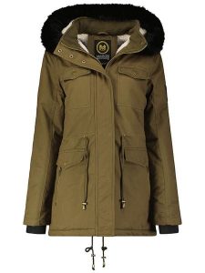 Maison Montaigne Parka "Celemai" w kolorze khaki rozmiar: XL. Brązowe płaszcze Maison Montaigne, xl, z aplikacjami, bez kaptura. Za 257,92 zł.