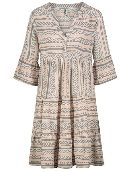 Sublevel Sukienka w kolorze szaro-pomarańczowym rozmiar: M. Szare sukienki Sublevel, na imprezę, m, bez wzorów, z wiskozy, klasyczne, bez kołnierzyka, bez ramiączek, midi. Za 65,38 zł.