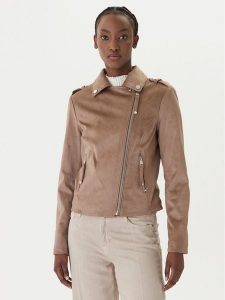 Guess Kurtka przejściowa W6GL10 W1968 Brązowy Regular Fit. Brązowe kurtki Guess, m, z aplikacjami, z syntetyku, bez kaptura. Za 522,99 zł.