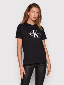Calvin Klein Jeans T-Shirt J20J219142 Czarny Regular Fit. Czarne t-shirty Calvin Klein Jeans, xs, bez wzorów, z bawełny, bez kołnierzyka, bez ramiączek. Za 119,99 zł.