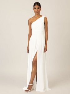 APART Sukienka w kolorze białym rozmiar: 36. Białe sukienki Apart, bez wzorów, bez kołnierzyka, bez ramiączek, maxi. Za 173,99 zł.