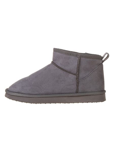 Inselhauptstadt Botki zimowe w kolorze szarym rozmiar: 37. Szare botki Inselhauptstadt, na zimę, bez wzorów, z materiału, bez obcasa, bez zapięcia. Za 144,58 zł.