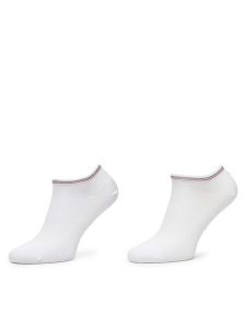 Tommy Hilfiger Skarpety krótkie 701233234 Biały. Białe skarpetki TOMMY HILFIGER, bez wzorów, z wiskozy. Za 59,99 zł.