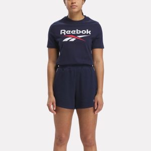 Koszulka damska Reebok Gym & Pilates. Bluzki Reebok, s, bez wzorów, z bawełny, klasyczne, bez kołnierzyka, bez ramiączek. Za 139,99 zł.