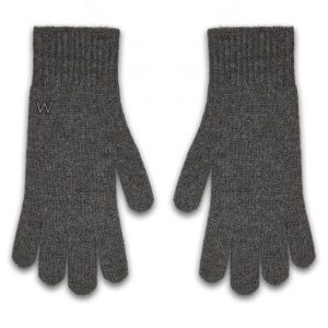 Rękawiczki Weekend Max Mara. Szare rękawiczki Weekend Max Mara, bez wzorów, z dzianiny. Za 519,99 zł.