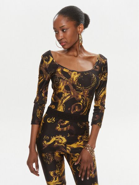 Versace Jeans Couture Body 76HAM221 Czarny Slim Fit - Czarne body i gorsety Versace  Jeans Couture, bez wzorów, z jeansu. Za 449,99 zł. - Body i gorsety -  Bielizna damska - Moda w eOzone.pl