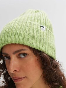 OPUS Czapka beanie w kolorze jasnozielonym rozmiar: onesize. Zielone czapki Opus, bez wzorów, z kaszmiru. Za 49,45 zł.
